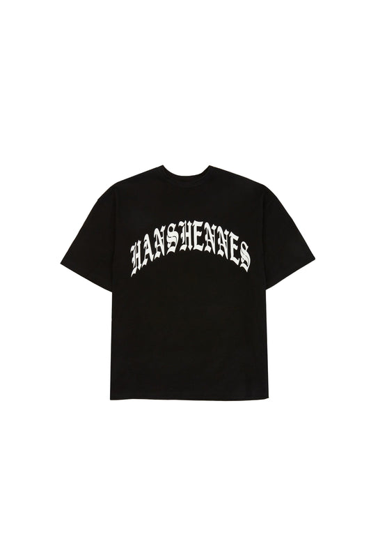 HANSHENNES - Black T Shirt - Heavyweight T-Shirt